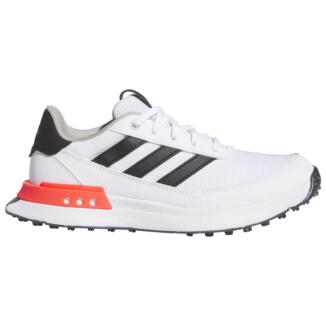 adidas Junior S2G SL Golf Shoes White/Core Black/Lucid Red IH8541