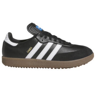 adidas Golf Originals Samba Lux Spikeless Golf Shoes Black/White/Gum 5 JH6150