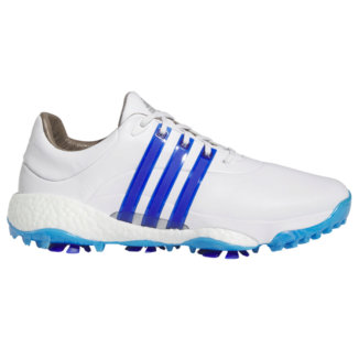 adidas 2023 Tour 360 Golf Shoes White/Lucid Blue GV9400