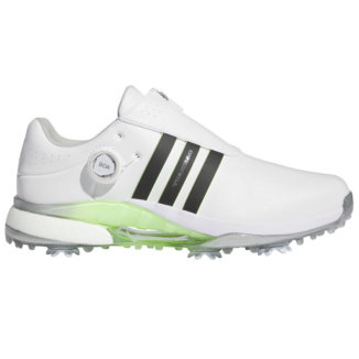 adidas Tour 360 BOA Golf Shoes White/Core Black/Green Spark IF0251
