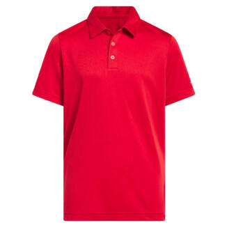 adidas Junior Performance Golf Polo Shirt Collegiate Red KF2630