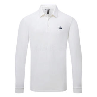 adidas Core Long Sleeve Golf Polo Shirt White IT7213