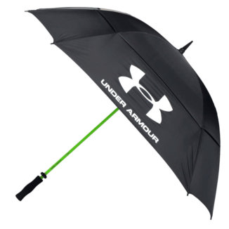 Under Armour Double Canopy Golf Umbrella Black/High-Vis Yellow/White 1275475-001