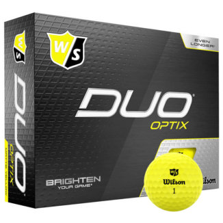 Wilson Staff Duo Optix Matte Golf Balls Yellow