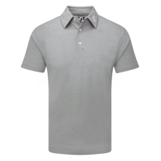 FootJoy Stretch Pique Solid Golf Polo Shirt Heather Grey 91819