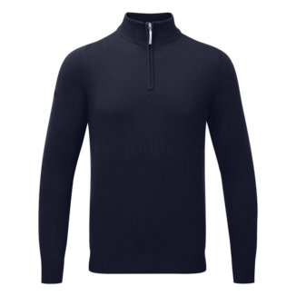 Glenmuir Devon 1/4 Zip Cotton Golf Sweater Navy MKC7381ZN-145C