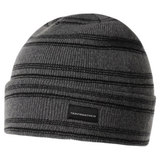 TravisMathew Head Case Golf Beanie Heather Dark Grey 1MV385-9HDG