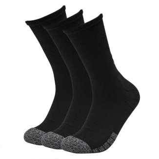 Under Armour HeatGear Crew Golf Socks (3 Pack) Black 1346751-001