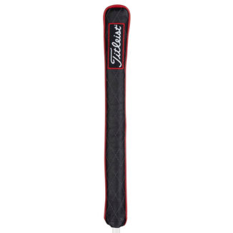 Titleist Jet Black Leather Alignment Stick Headcover Black/Red TA9LASC-0