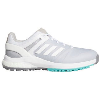 adidas Ladies EQT Spikeless Golf Shoes Grey/White/Acid Mint FW6295