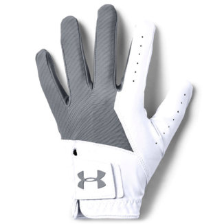 Under Armour Medal Golf Glove White/Steel 1328169-035 (Right Handed Golfer)