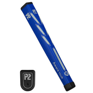 P2 Aware Tour Golf Putter Grip Blue/Grey