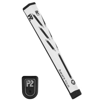 P2 Aware Tour Golf Putter Grip White/Black