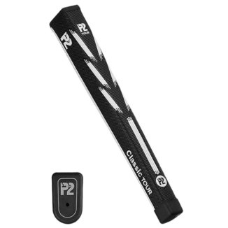 P2 Classic Tour Golf Putter Grip Black/White