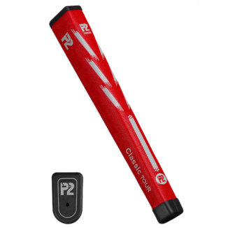 P2 Classic Tour Golf Putter Grip Red/Grey