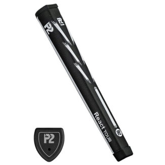 P2 React Tour Golf Putter Grip Black/White