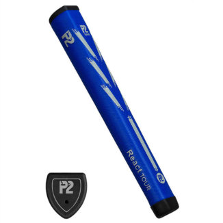 P2 React Tour Golf Putter Grip Blue/Grey