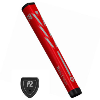 P2 React Tour Golf Putter Grip Red/Grey