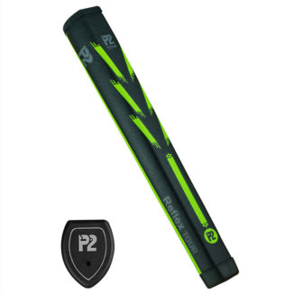 P2 Reflex Tour Golf Putter Grip Black/Green