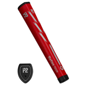 P2 Reflex Tour Golf Putter Grip Red/Grey