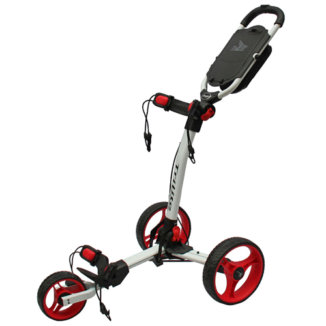 Axglo TriLite 3 Wheel Golf Trolley White/Red