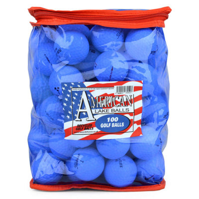 Mixed Practice Lake Golf Balls Bag (100 Balls) White