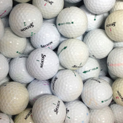 Srixon Soft Feel Grade B Lake Golf Balls (100 Balls) White