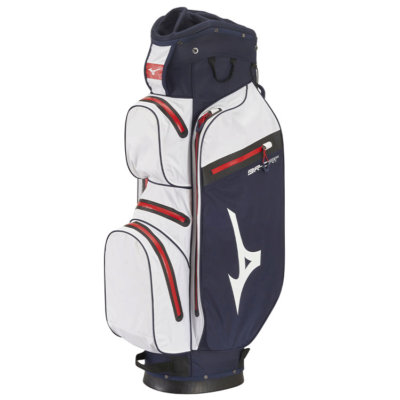 Mizuno BR-DRI Waterproof Golf Cart Bag Staff Navy/White