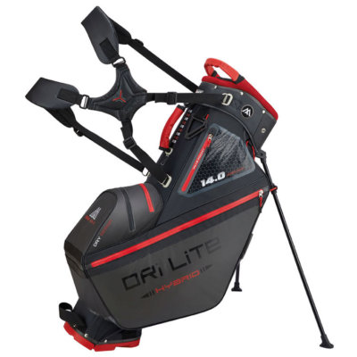 Big Max Dri-Lite Hybrid Tour Golf Stand Bag Charcoal/Black/Red WL90049-CBR