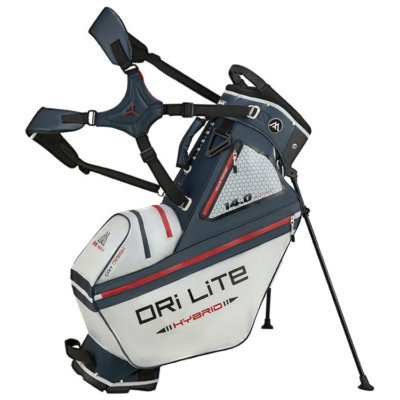 Big Max Dri-Lite Hybrid Tour Golf Stand Bag Silver/Blue/Merlot WL90049-SBM