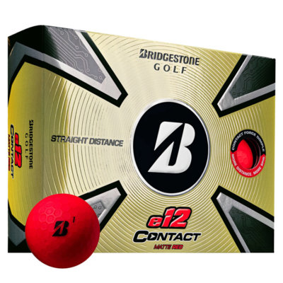 Bridgestone e12 Contact Matte Golf Balls Red