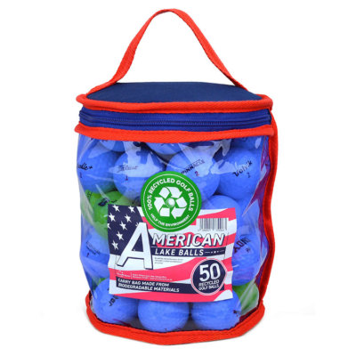 Mixed Practice Lake Golf Balls Bag (50 Balls) White