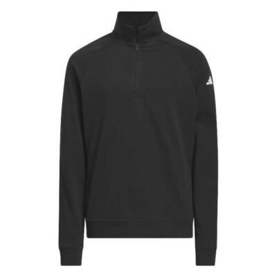 adidas Junior 1/4 Zip Golf Sweater Black IR5764