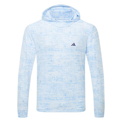adidas Core Print Golf Hoodie Crystal Blue/Lucid Ray Blue KB9251