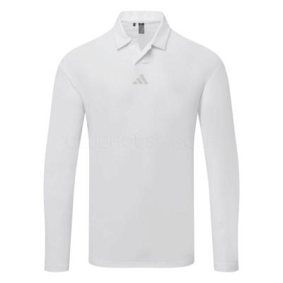 adidas Beyond The Course Long Sleeve Golf Polo Shirt White JN3037