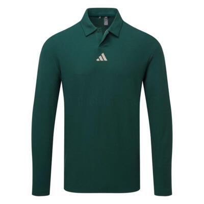 adidas Beyond The Course Long Sleeve Golf Polo Shirt Aurora Ivy JN3039
