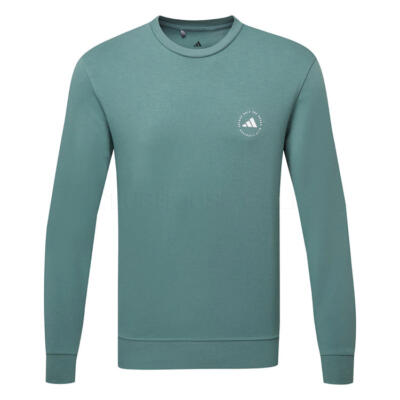 adidas Crewneck Golf Sweater Preloved Teal JX7232