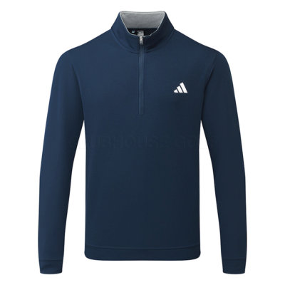 adidas Elevated 1/4 Zip Golf Sweater Collegiate Navy - Clubhouse Golf