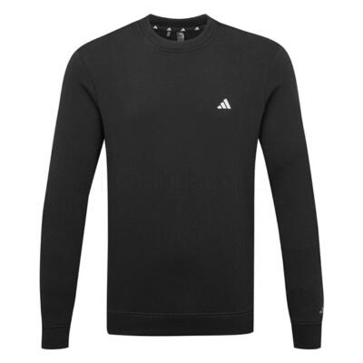 adidas Fleece Crewneck Golf Sweater Black KA9331