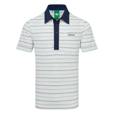 adidas Golf Originals Archive Stripe Golf Polo Shirt Chalk White KH4303