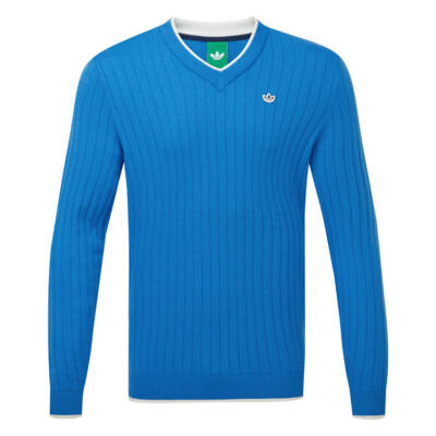 adidas Golf Originals Knit Golf Sweater Bluebird JW3943