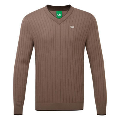adidas Golf Originals Knit Golf Sweater Trace Brown JW3944