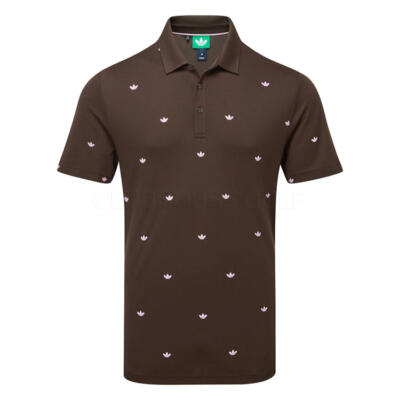 adidas Golf Originals Novelty Golf Polo Shirt Dark Brown JX9265