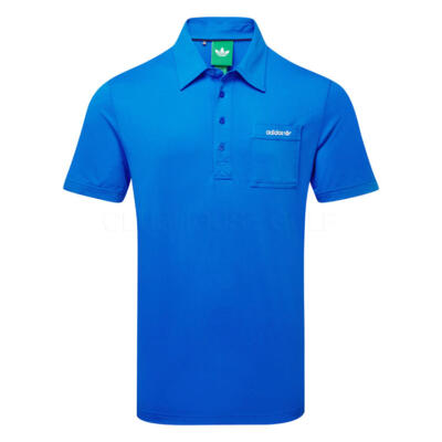 adidas Golf Originals Script Pocket Golf Polo Shirt Bluebird JW3955