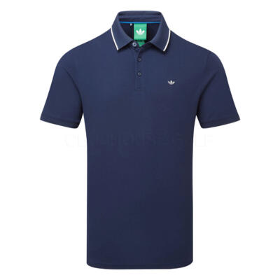 adidas Golf Originals Twistknit Trefoil Golf Polo Shirt Night Indigo/Chalk White KB8622