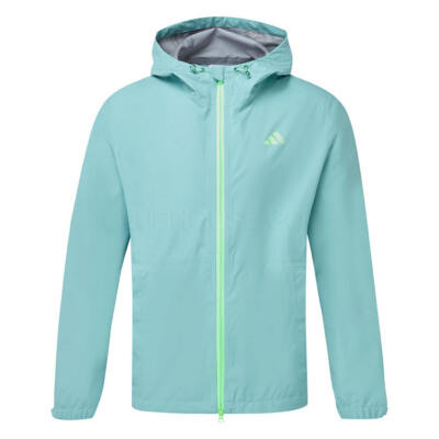 adidas RAIN.RDY Hooded Waterproof Golf Jacket Mint Tone JM0188