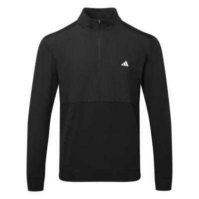 adidas DWR Ultimate365 Tour 1/4 Zip Golf Sweater Black JF4844