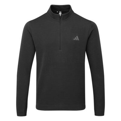 adidas DWR Ultimate365 Textured 1/4 Zip Golf Sweater Black/White JJ1751