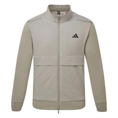 adidas Ultimate365 Tour Frostguard Full Zip Golf Wind Jacket Putty Beige JM2142