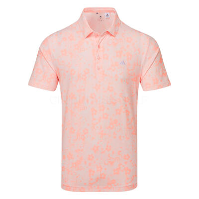 adidas Ultimate365+ Butterspun Mighty Blossom Golf Polo Shirt Distilled Pink KU1172